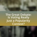 The Great Debate: Is Voting Really Just a Popularity Contest?