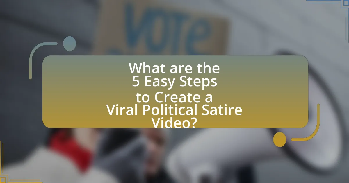 What are the 5 Easy Steps to Create a Viral Political Satire Video?